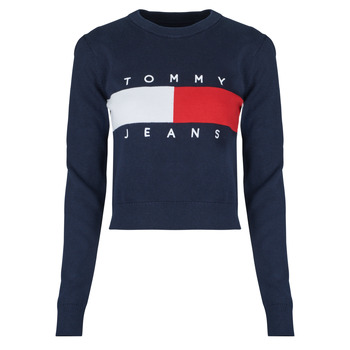 Tommy Jeans Neulepaita  tummansininen / punainen / valkoinen