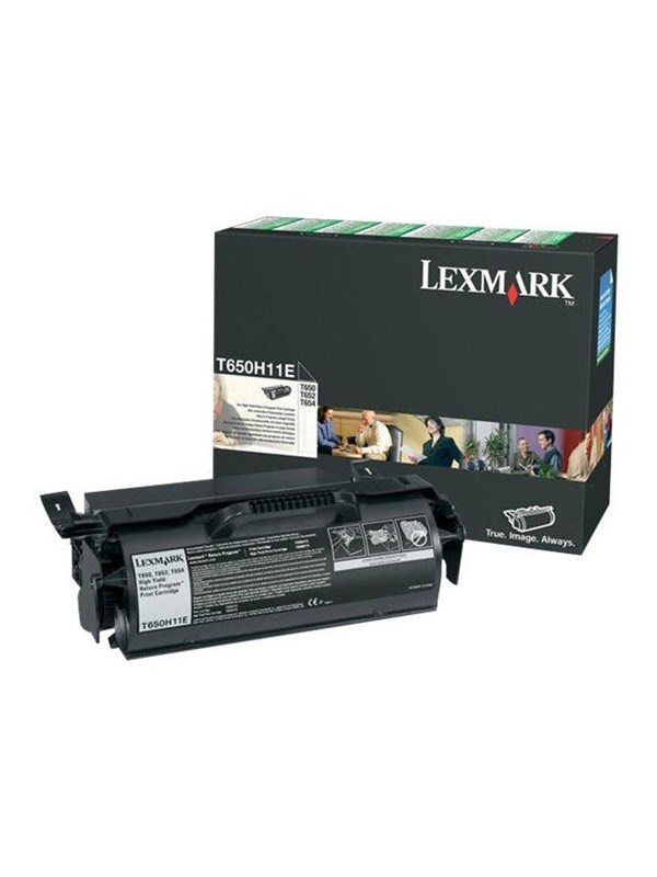 Lexmark Värikasetti musta 25.000 sivua, High Yield, return T650H11E Vastaa: N/A