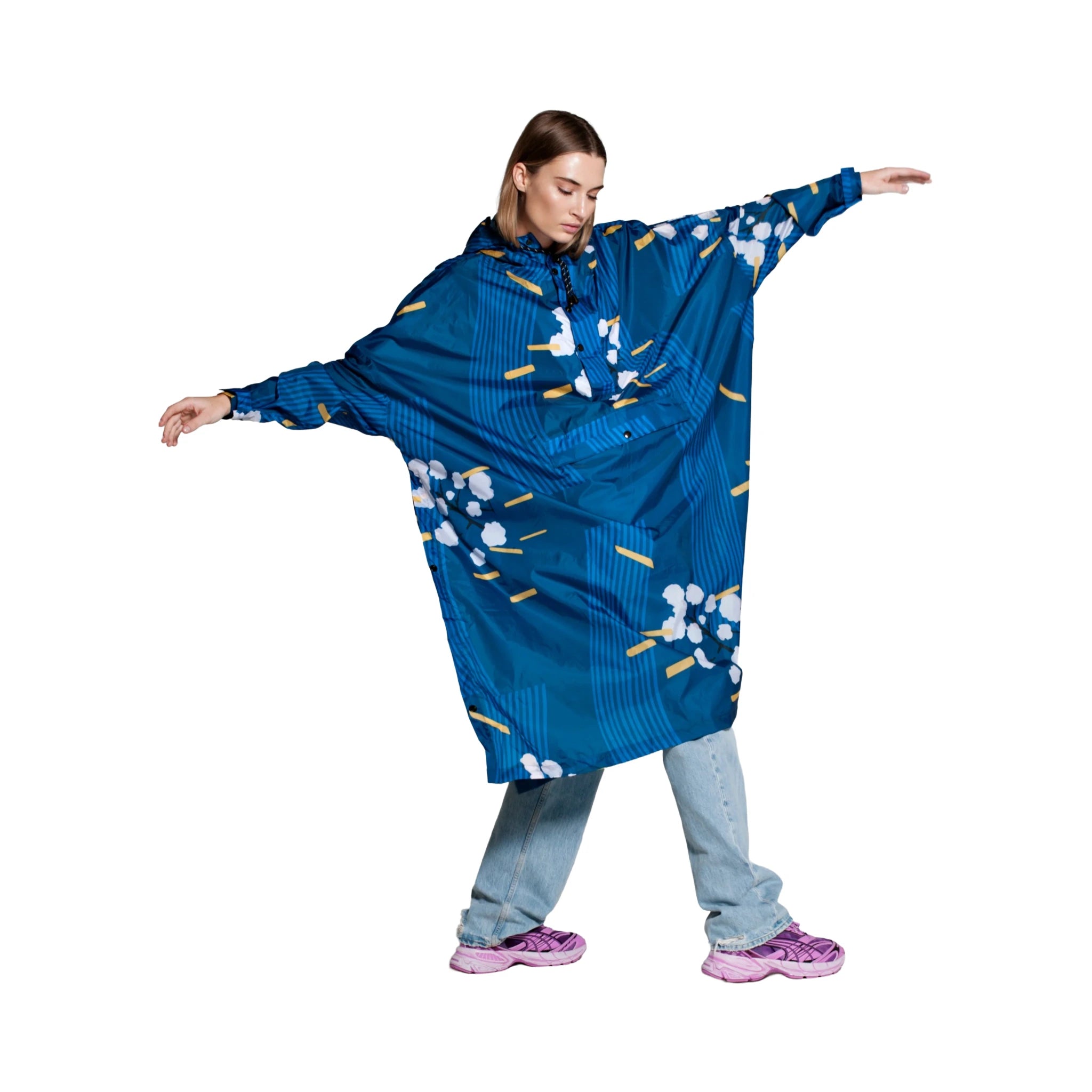 RAINKISS Poncho, Japanese Blossom - ONE SIZE