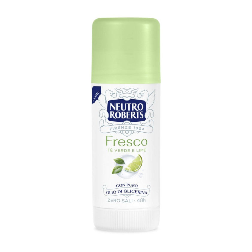 Neutro Roberts Vihreä tee ja lime kiinteä deodorantti 48 tunnin vaikutuksella 40 ml