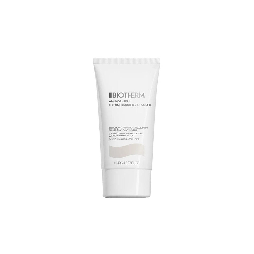 Biotherm Aquasource Hydra Barrier Shoothing Cream-To-Foam Cleanser Kasvojenpuhdistusaine 150 ml