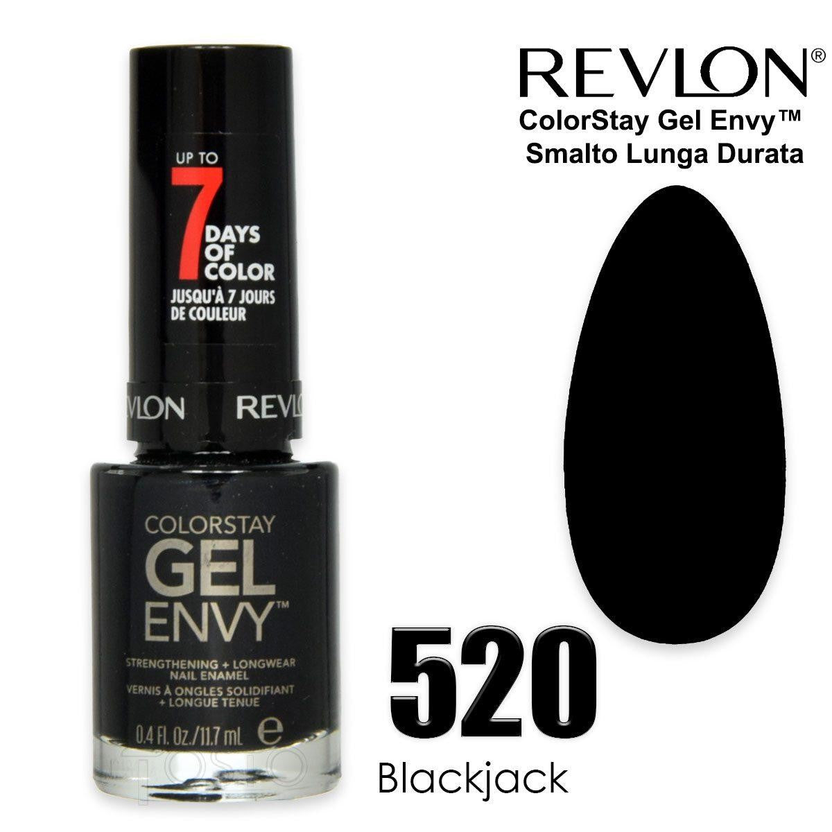 Revlon Colorstay Gel Envy Black Jack 520 — Smalto per unghie