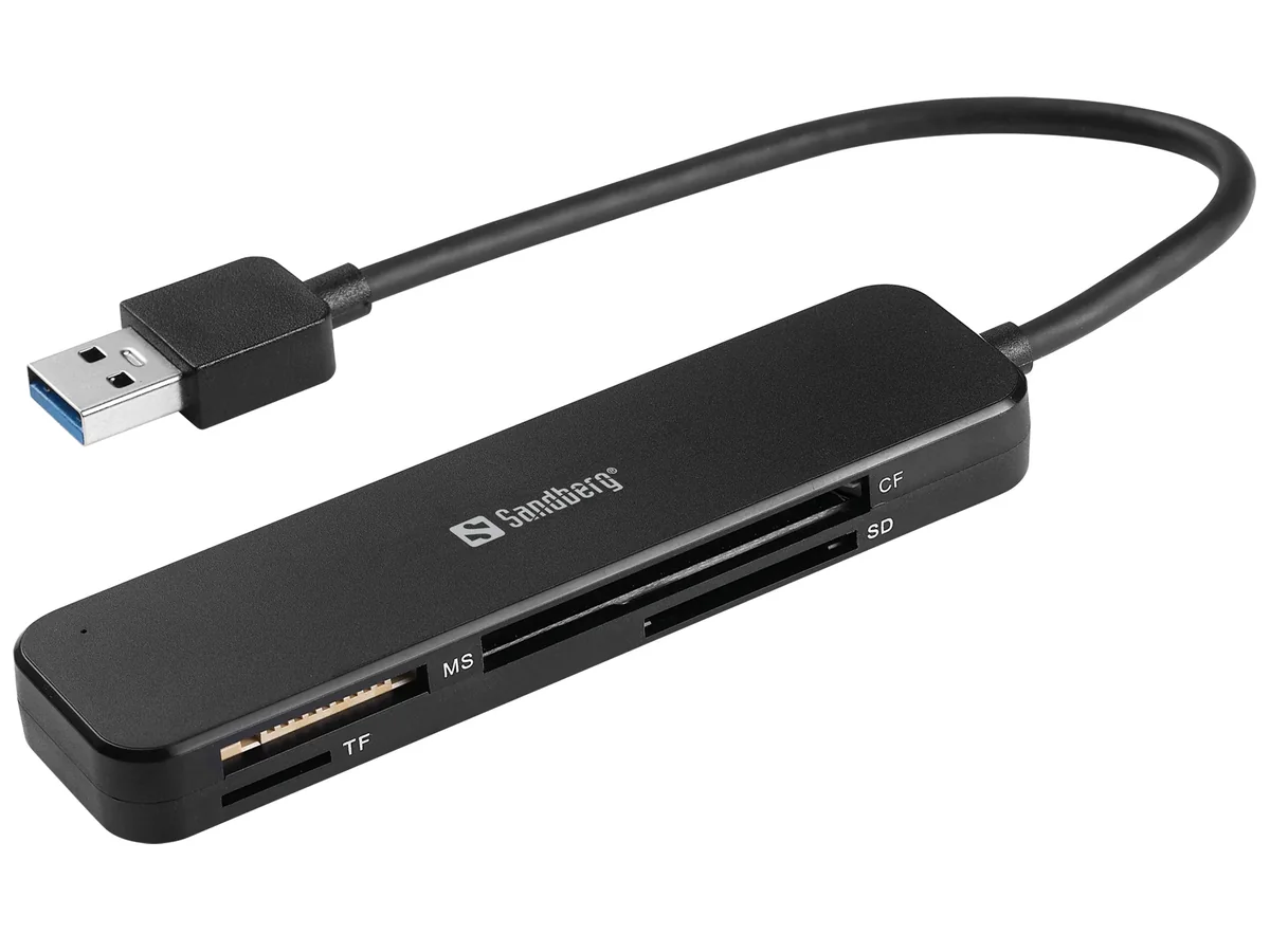 Sandberg USB 3.0 taskukortinlukija
