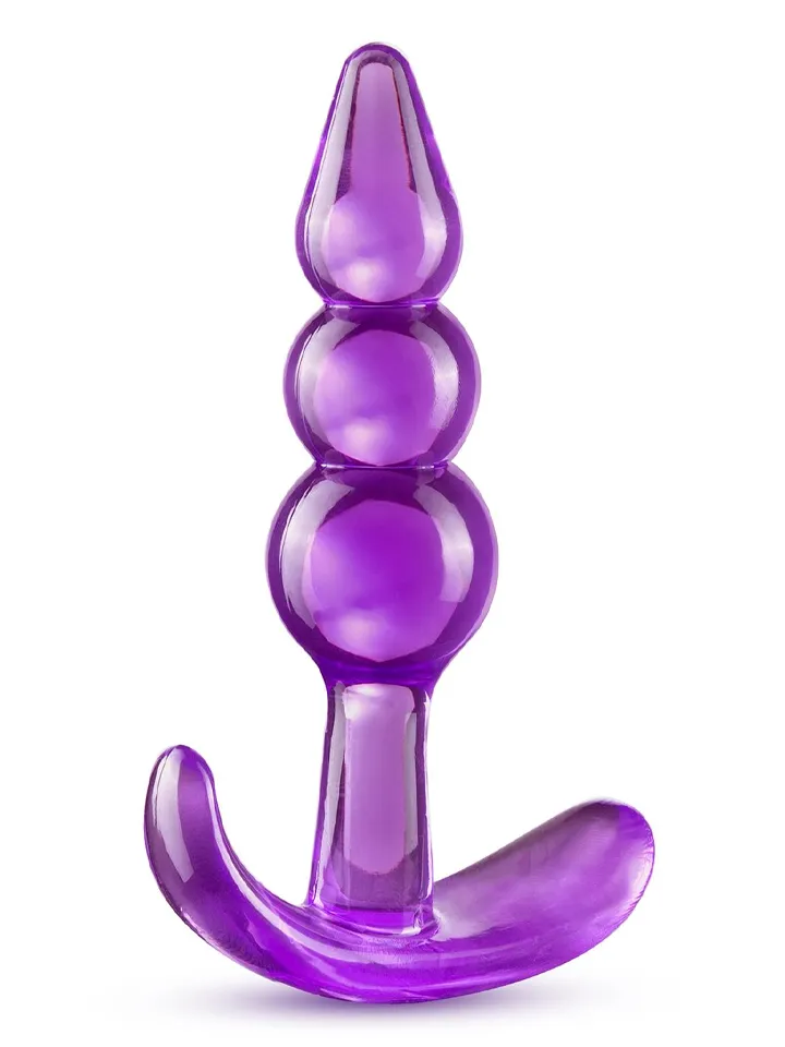 B Yours Triple Bead Anal Plug Purple Mini Anaalitappi