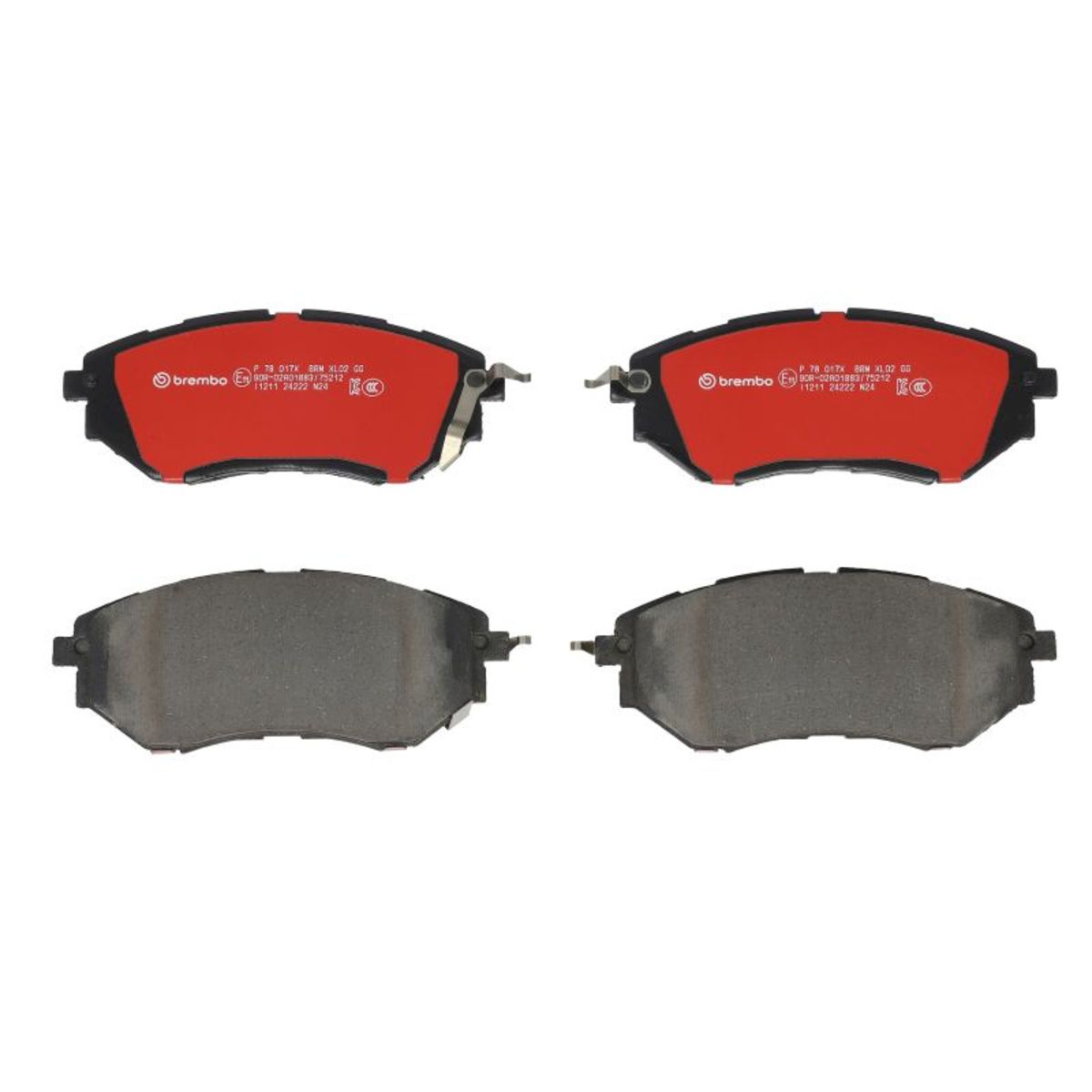 Jarrupalat, levyjarru BREMBO P 78 017X