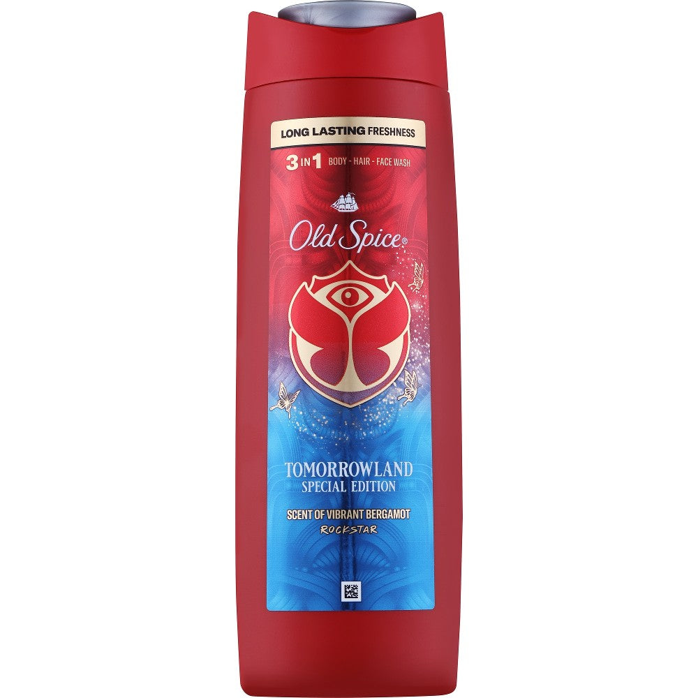 Old Spice RockStar-suihkugeeli miehille kasvoille, vartalolle ja hiuksille 400 ml