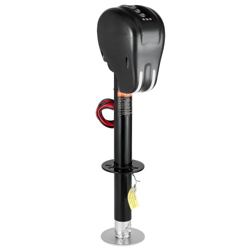 VEVOR Electric Trailer Jack, 3500 lbs, Heavy Duty RV Electric Power Tongue Jack with 2 Way Connector, Memory Function, Crank Handle & Weatherproof Jack Cover, 9.5"-26.3" Lift, for Trailers & Campers