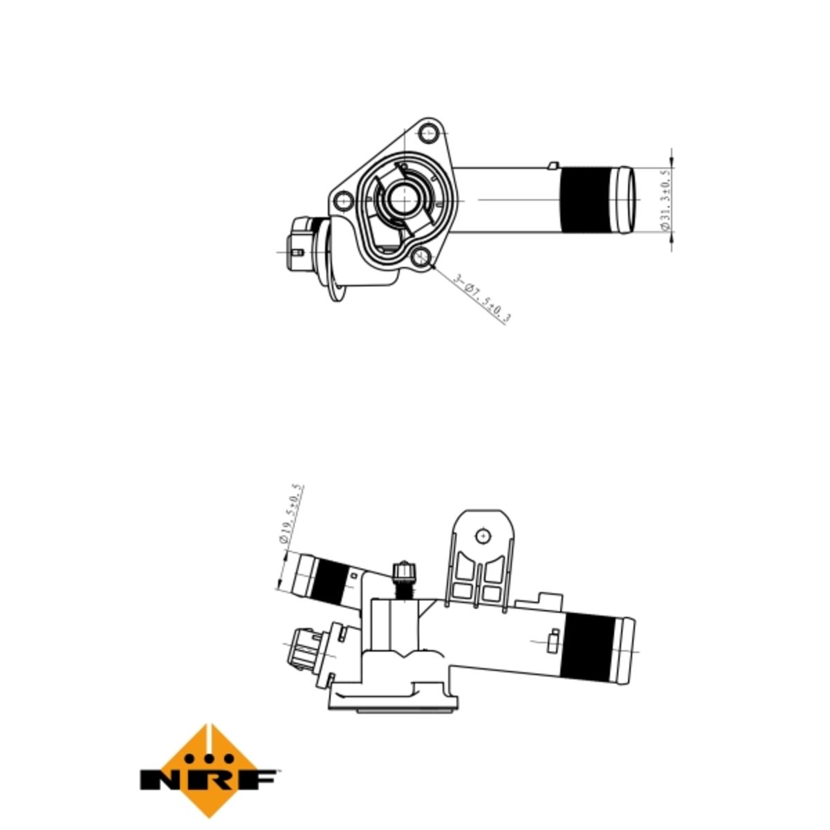 Termostaatti, jäähdytysneste NRF 725056
