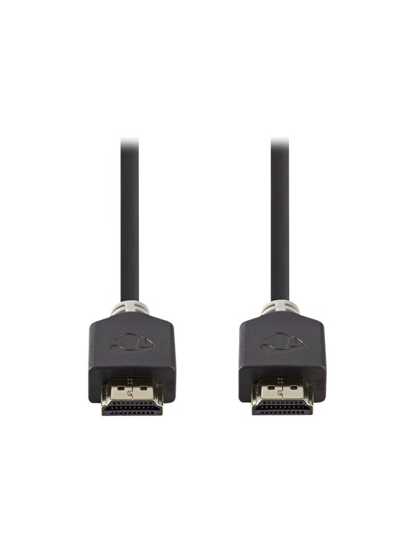 Nedis Ultra High Speed HDMI TM -kaapeli | HDMITM liitin | HDMITM liitin | 8K@60Hz | 48 Gbps | 2.00 m | Pyöreä | 6.5 mm | Antrasiitti | Laatikko