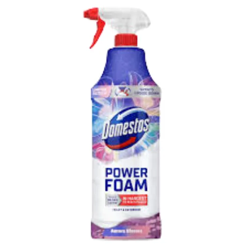 Domestos Power Foam Aurora Bloom WC- ja Kylpyhuoneen Puhdistussuihke – 650 ml
