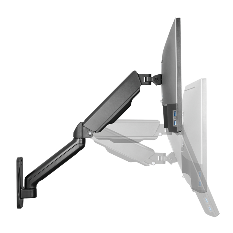 Monitorarm Väggfäste 17-32" gasfjädrad 450mm