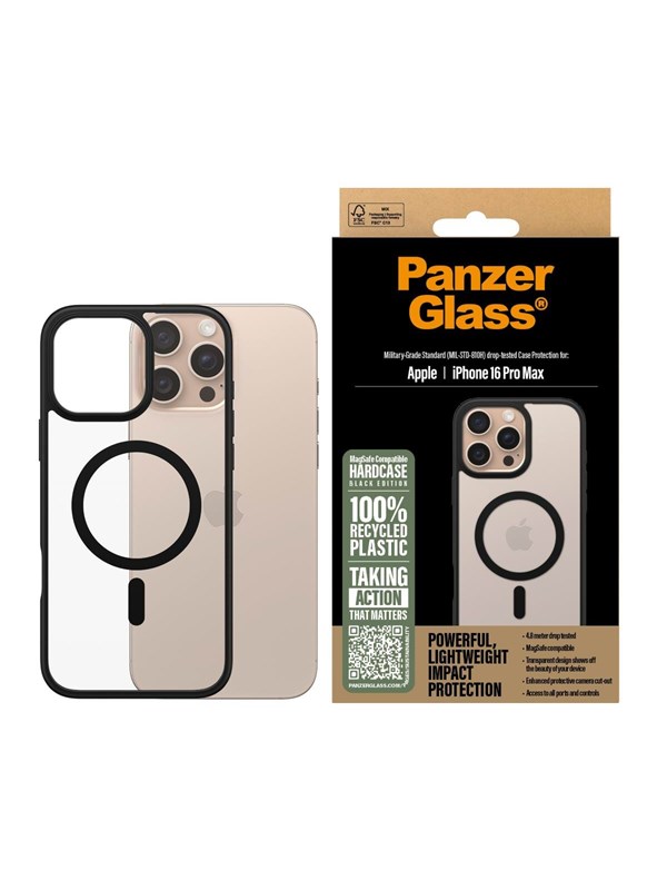 PanzerGlass HardCase MagSafe - iPhone 16 Pro Max - musta