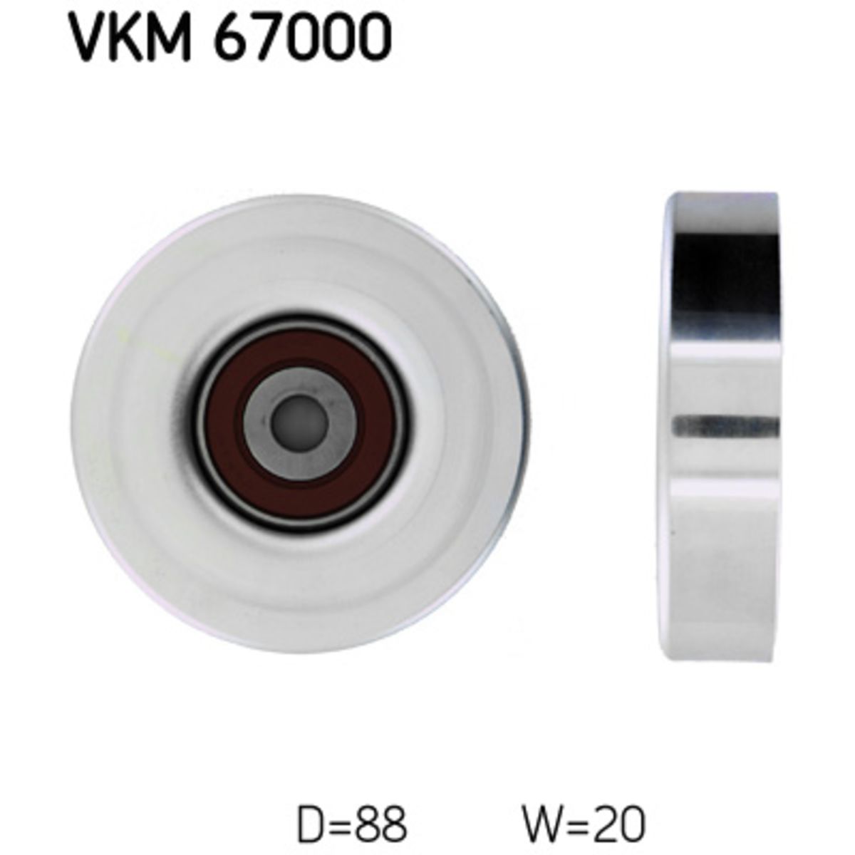 Ohjainrulla, moniurahihna SKF VKM 67000