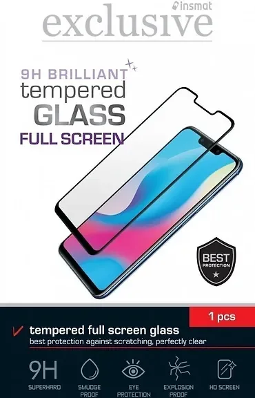 Insmat BRILLIANTGLASS FS IPHONE 12 Musta