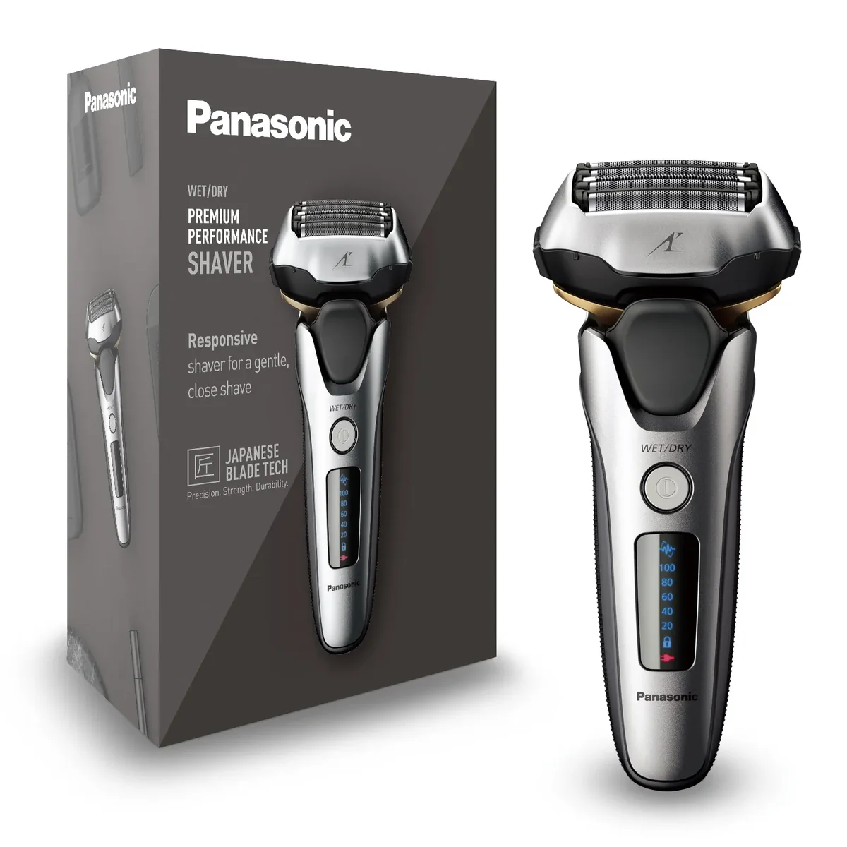 Panasonic ES-LV69, Teräverkollinen parranajokone, Musta, Hopea, Ruostumaton teräs, Akku, 50 min, 1 h