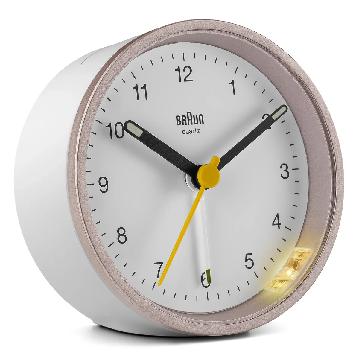 Braun BC12, Kvartsiherätyskello, Pyöreä, Vaaleanpunainen, Valkoinen, Analoginen, Keltainen, Akku