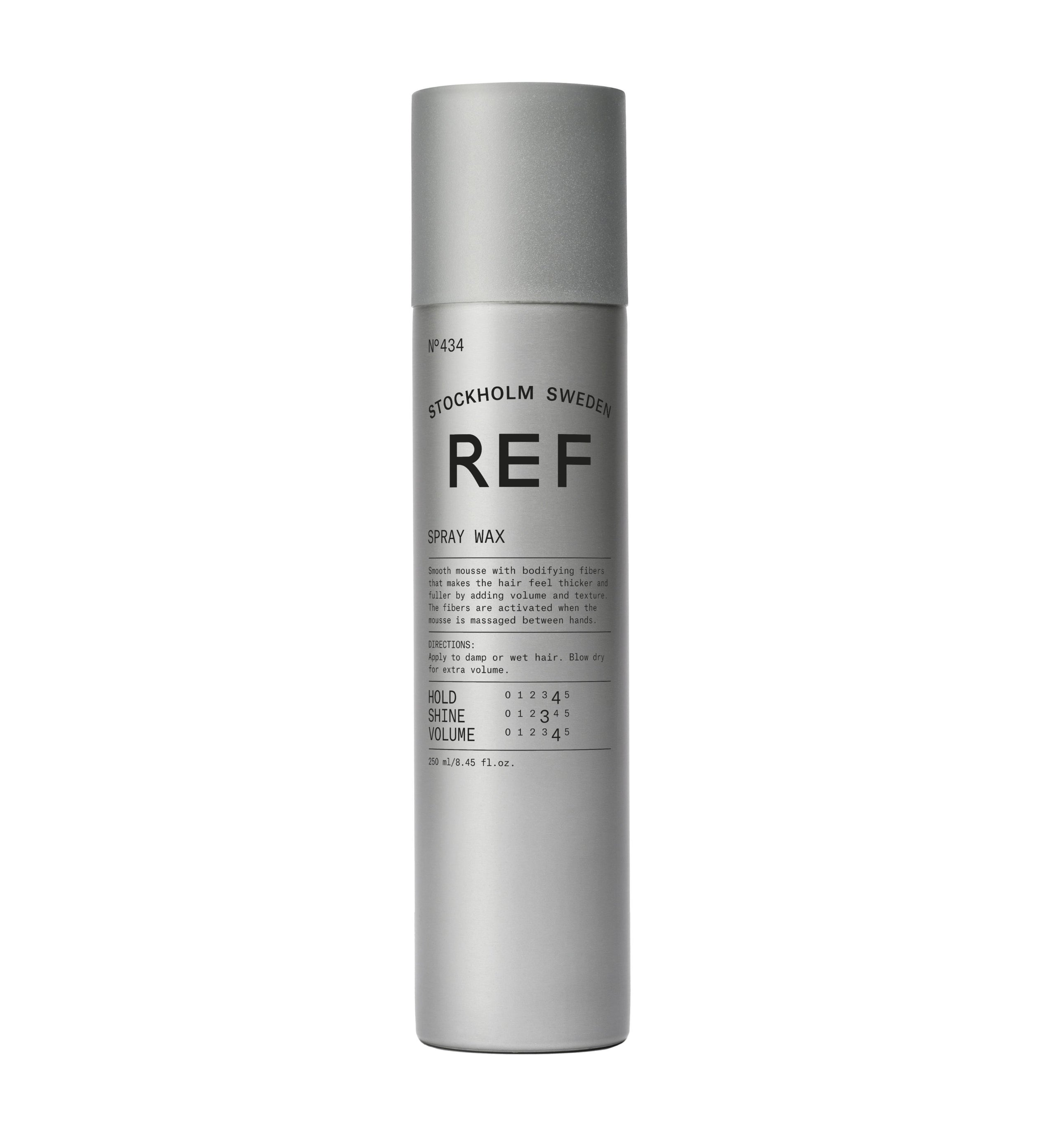 Ref Tukholma No.434 Vegaaninen Volyymi & Tekstuuri Hiussuihke Vahva Pito 250 ml