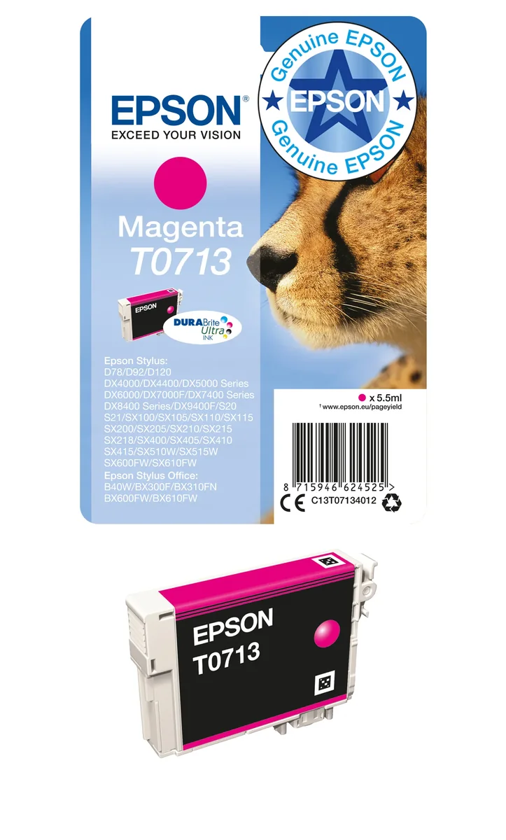 Epson T0713 - Magenta-muste
