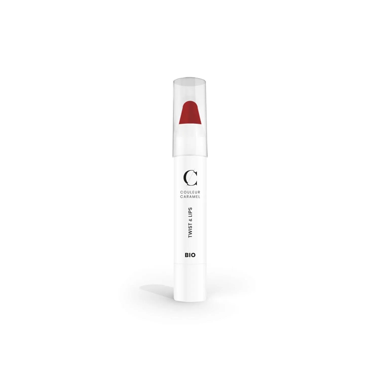 Couleur caramel Twist and Lipstick 407 Glossy Red 1un
