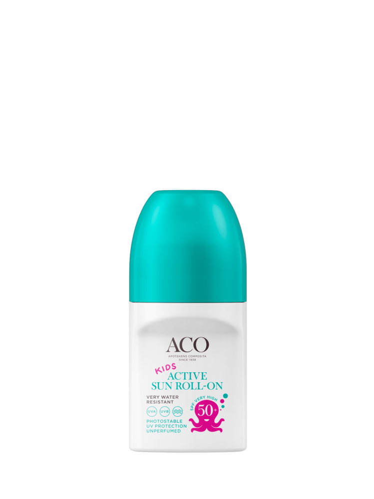 Aco Sun Kids Active Roll-On 50ml hajusteeton