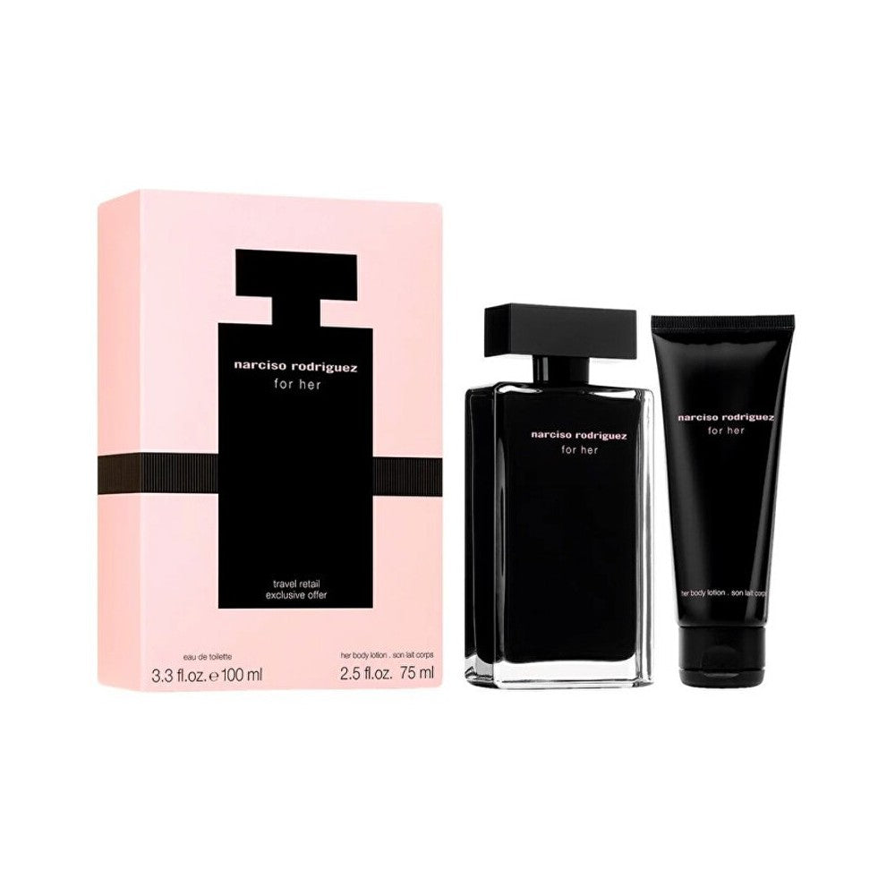 Narciso Rodriguez SET Eau De Toilette Women 100 ml + 75 ml vartalovoide