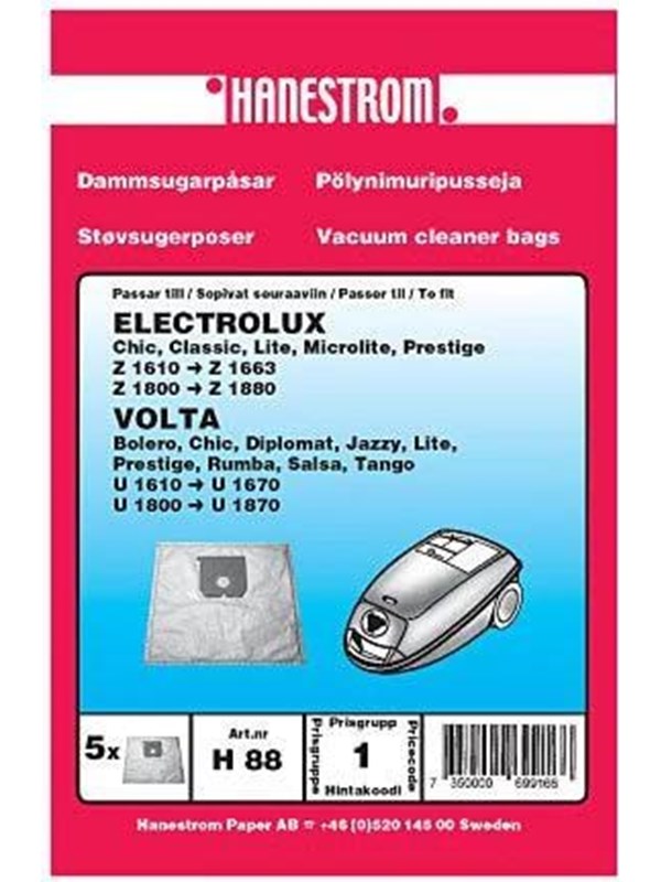 Haneström Pölypussit, mikrokuitu, 5kpl. DU12008 Vastaa: N/A