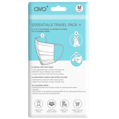 AVO+ Essentials Plus -matkapakkaus - keskikokoinen