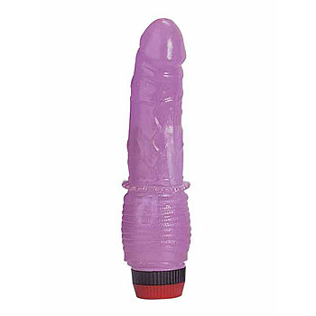 Violetti-Ville vibraattori, jelly-materiaali, lila, paristokäyttöinen