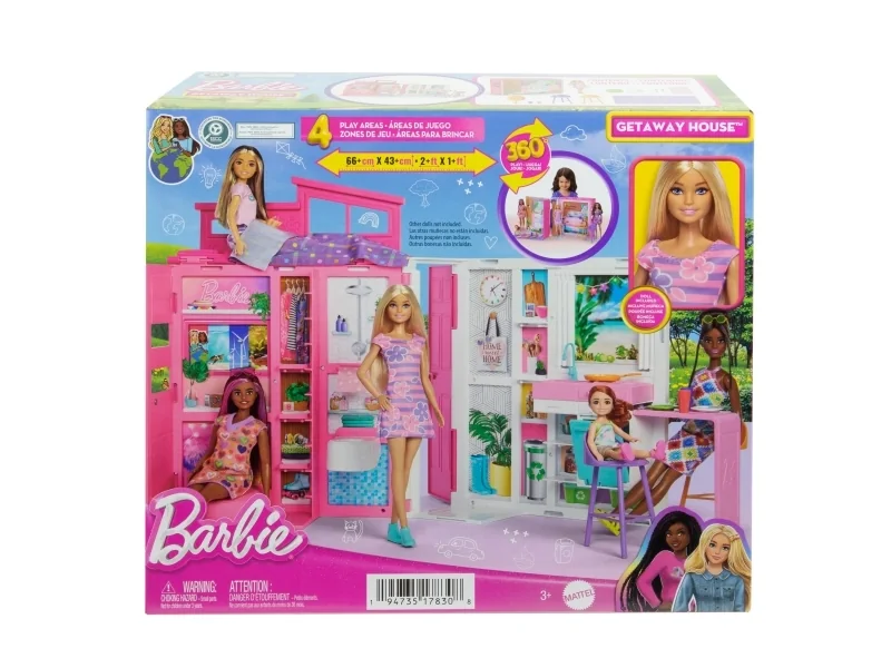 Barbie Getaway Doll House & Doll
