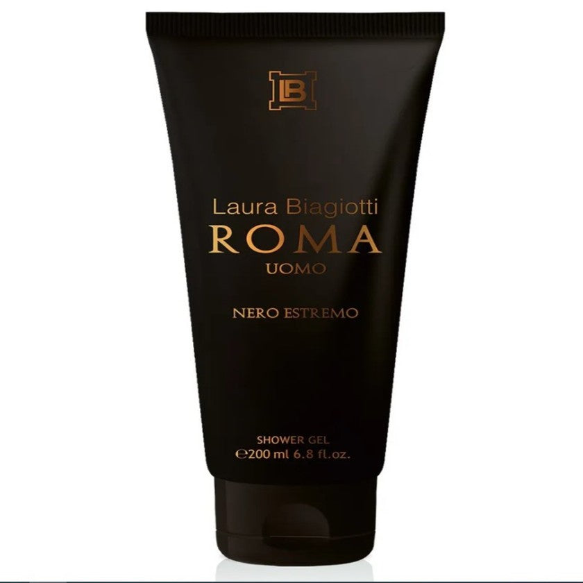 Laura Biagiotti Extreme-suihkugeeli Rome Man Black 200 ml