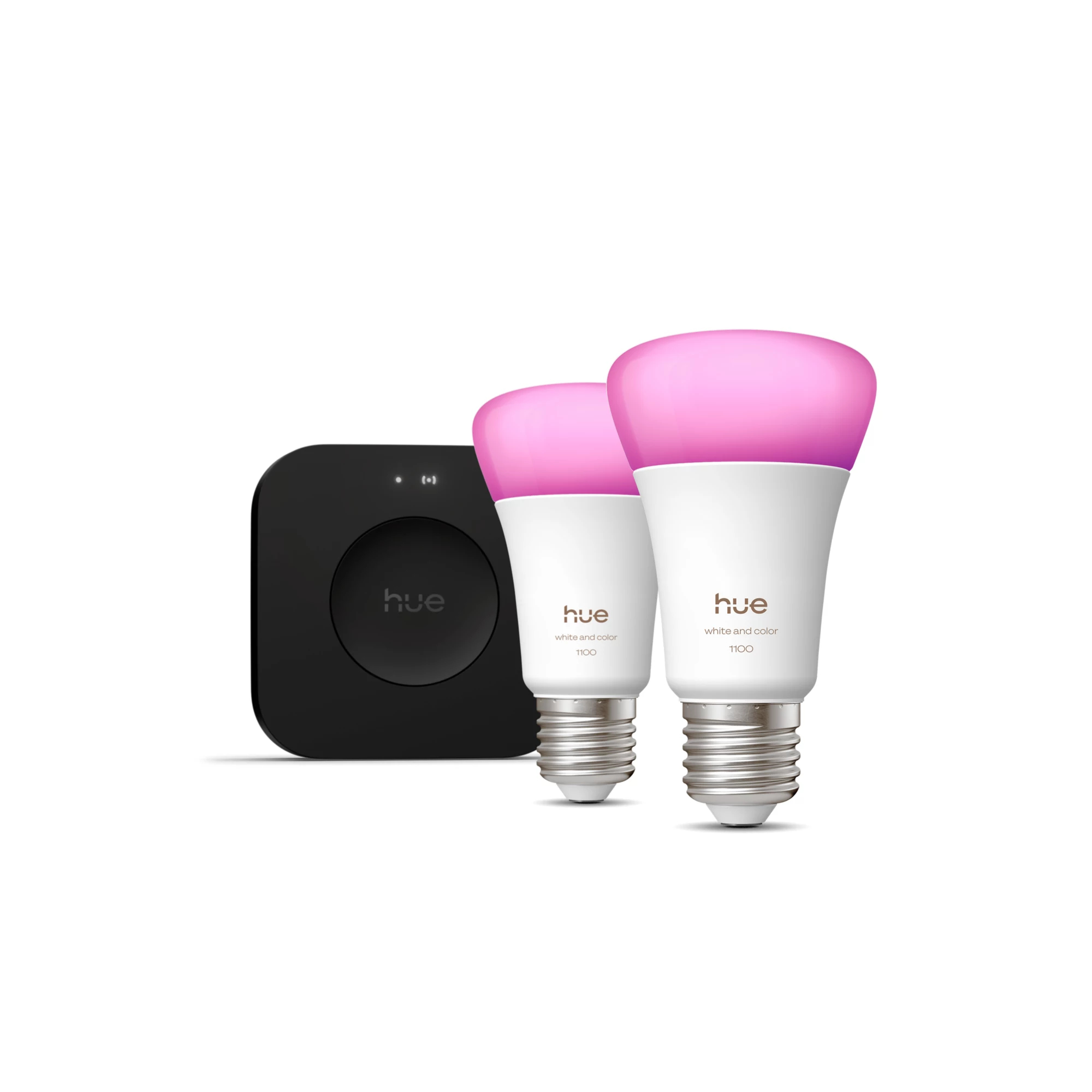 Älykkäät LED-lamput E27 1100lm, valkoinen ja värillinen + silta