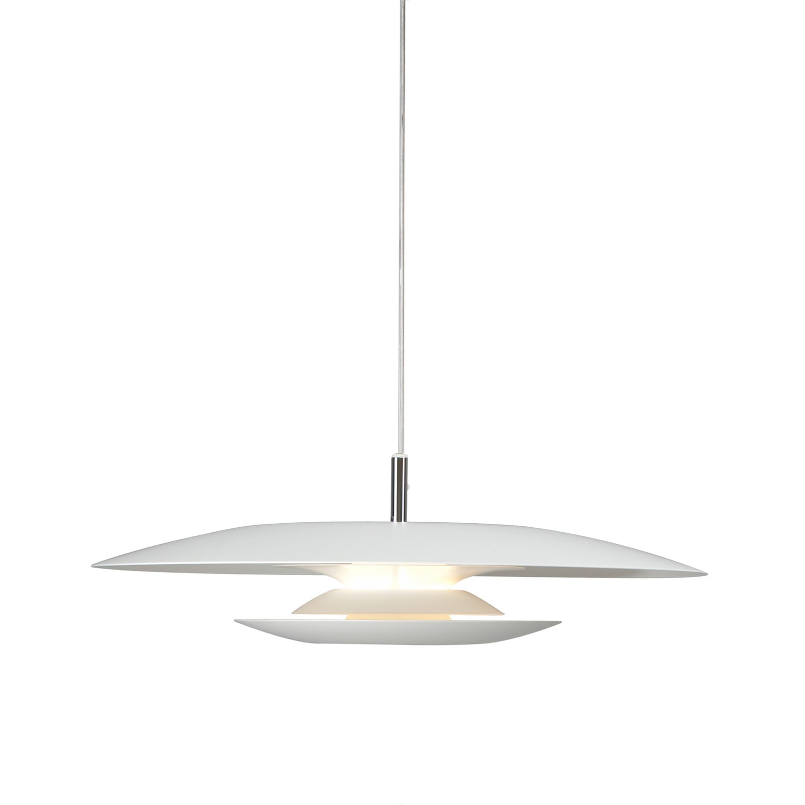 Eclipse-riippuvalaisin, Ø 48 cm, valkoinen, metalli, G9 - Belid - Olohuone - Design - Yksilamppuinen