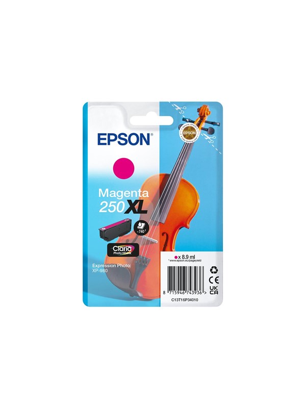 Epson 250XL -mustekasetti, 8.9 ml, magenta