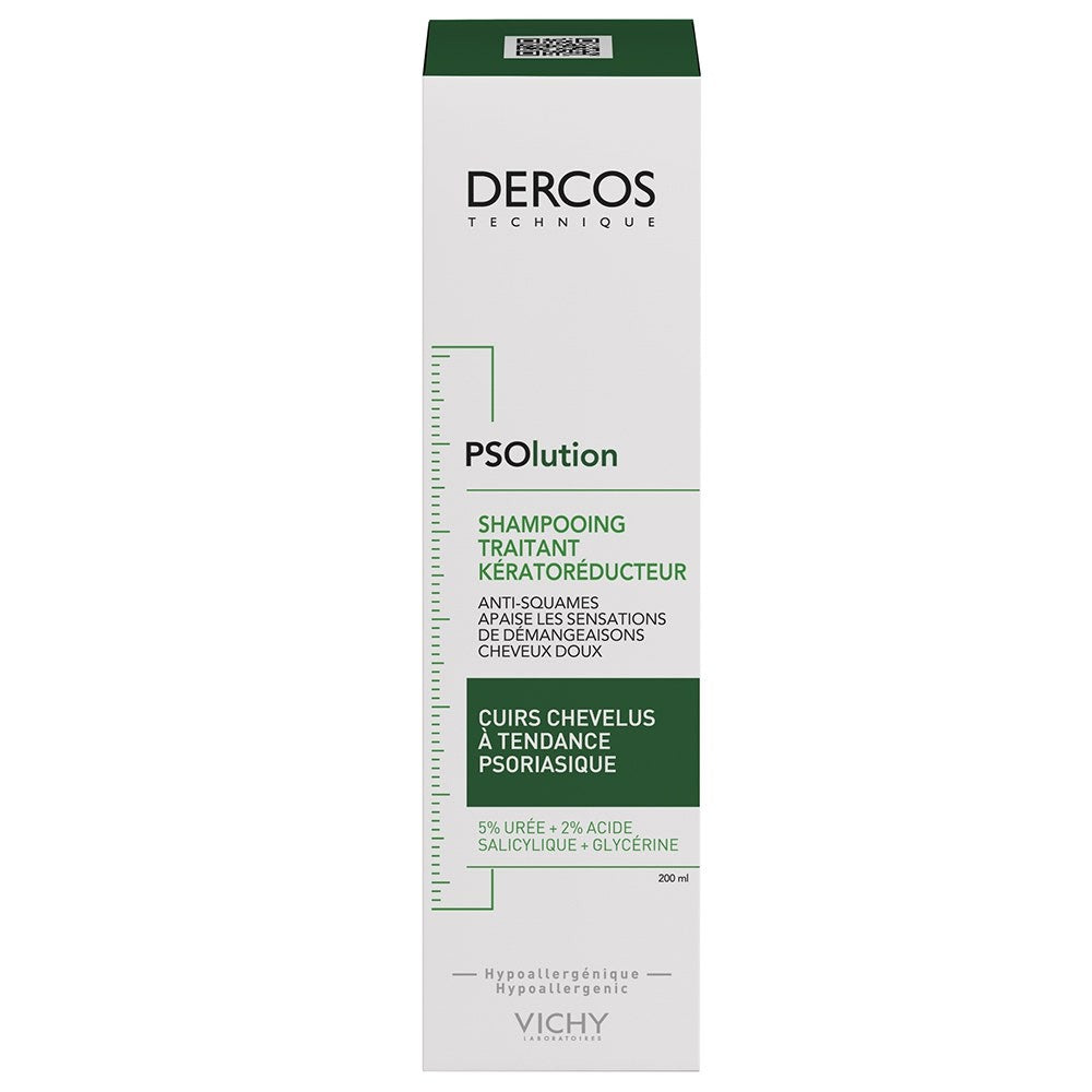 Vichy Dercos PSOlution Keratoreductor hoitava shampoo psoriaasille taipuvaiselle päänahalle 200 ml