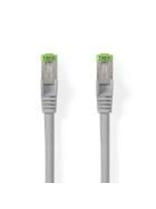 Nedis Cat 8.1 verkkokaapeli | S/FTP | RJ45 uros | RJ45 uros | 20.0 m | Pyöreä | LSZH | Harmaa | Label