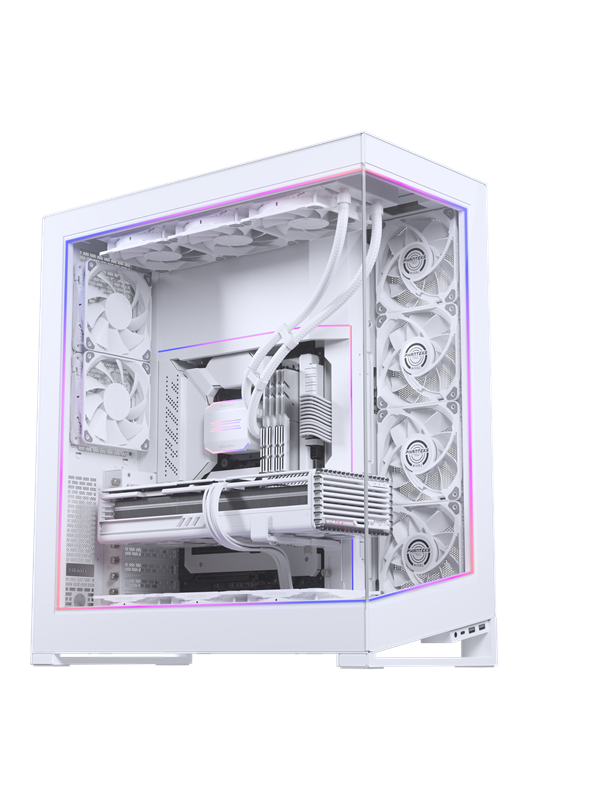 Phanteks NV7 Premium DRGB Kit RGB-valaistuksella, valkoinen