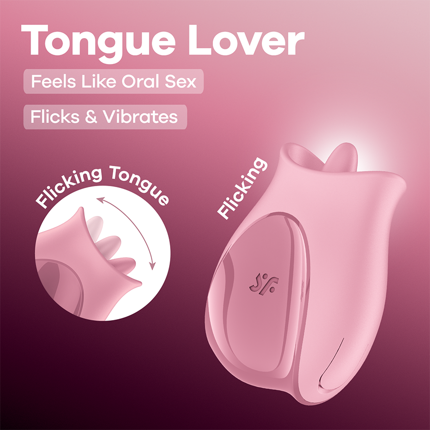 Satisfyer Tongue Lover Flicking Clitoral Stimulator Klitoris vibraattori