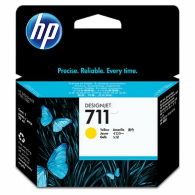 HP 711-mustekasetti, 29 ml, keltainen, 3 kpl