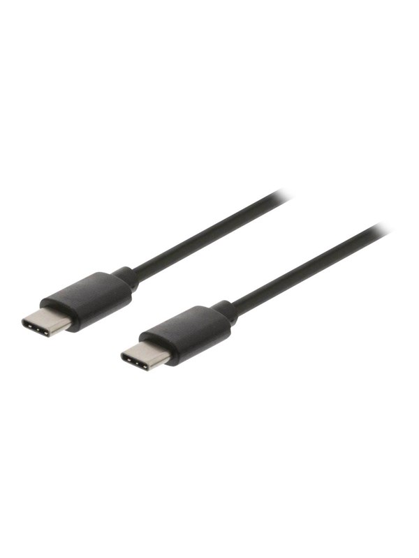 Nedis USB kaapeli | USB 2.0 | USB-CTM Uros | USB-CTM Uros | 60 W | 480 Mbps | Niklattu | 1.00 m | Pyöreä | PVC | Musta | Laatikko
