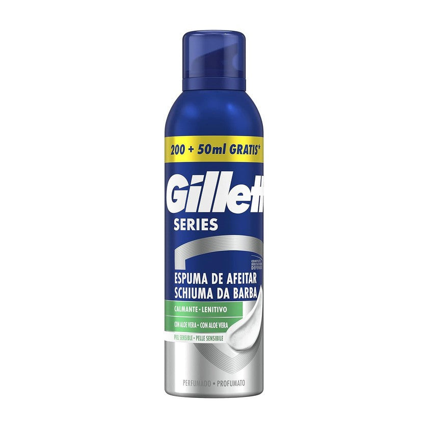 Gillette Series Parranajovaahto Herkälle Iholle, 200 + 50 ml ilmaiseksi