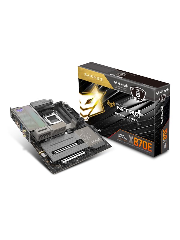 Sapphire NITRO+ X870EA PhantomLink Emolevy - AMD X870E - AMD AM5 - DDR5 RAM - ATX