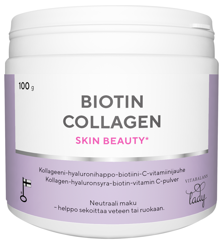 Vitabalans Lady Biotin Collagen jauhe 100 g