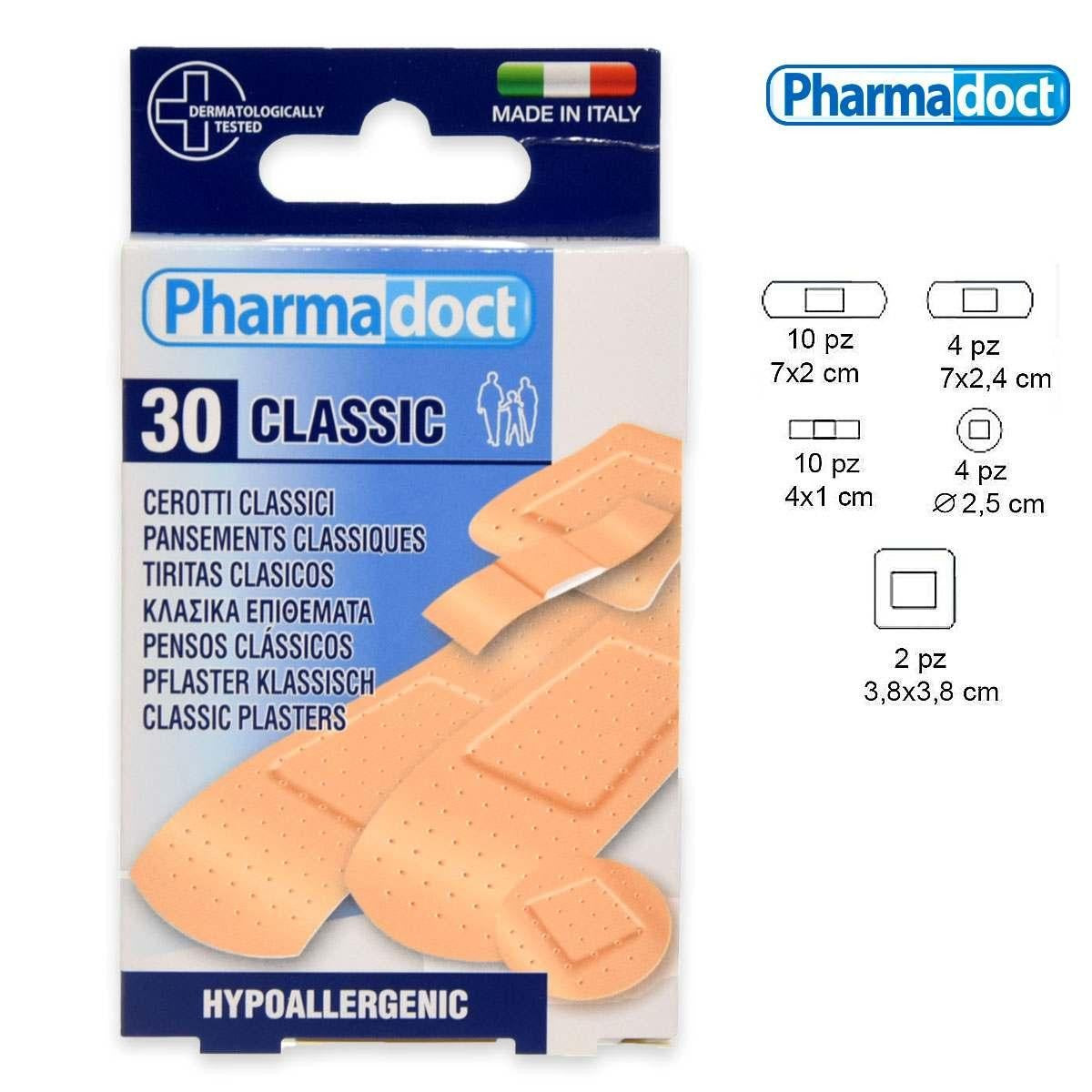 Pharmadoct Klassiset laastarit, lajitelma, 30 kappaletta