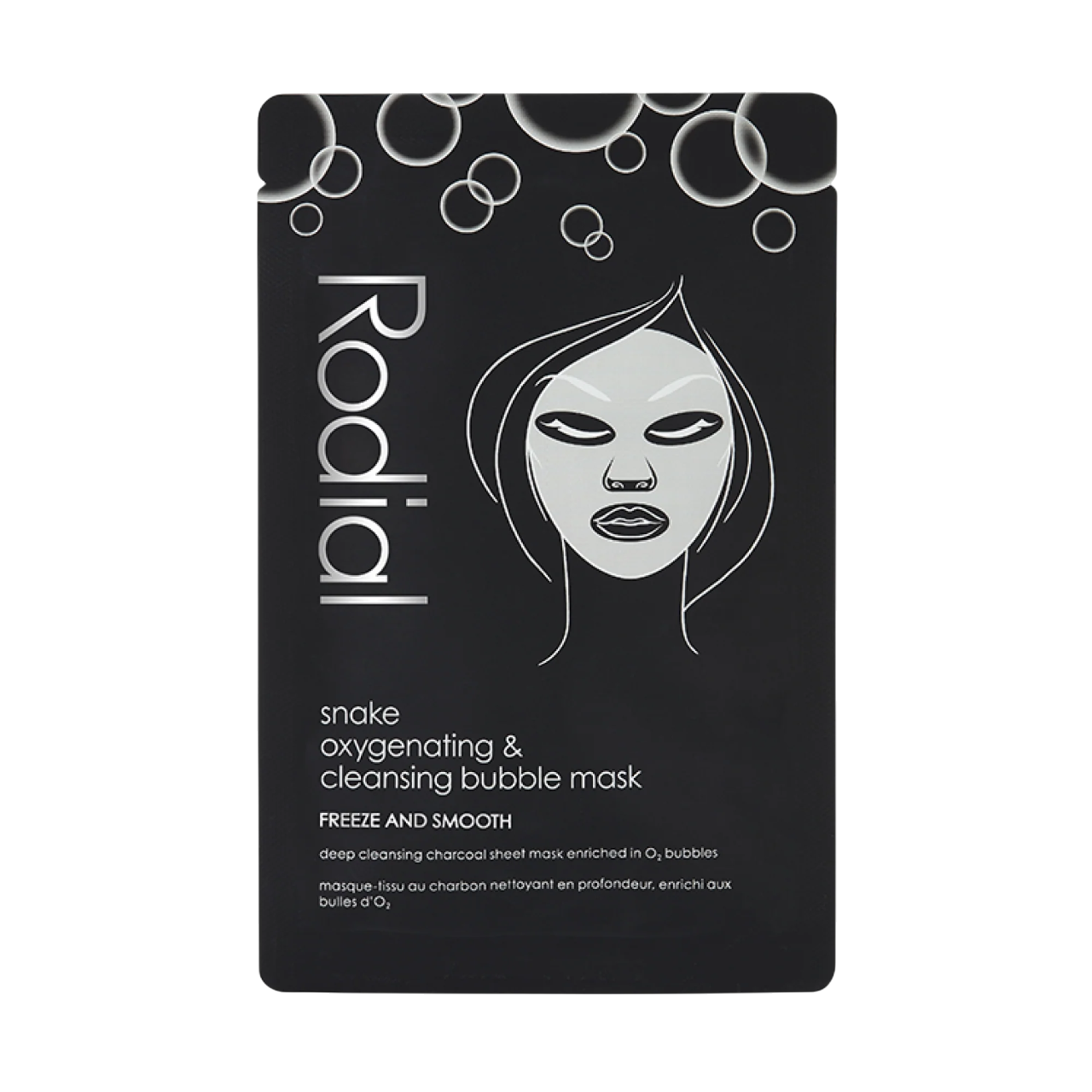 Rodial, Käärmeenpuhdistusaine, kangasnaamio, kasvoille, 22 g