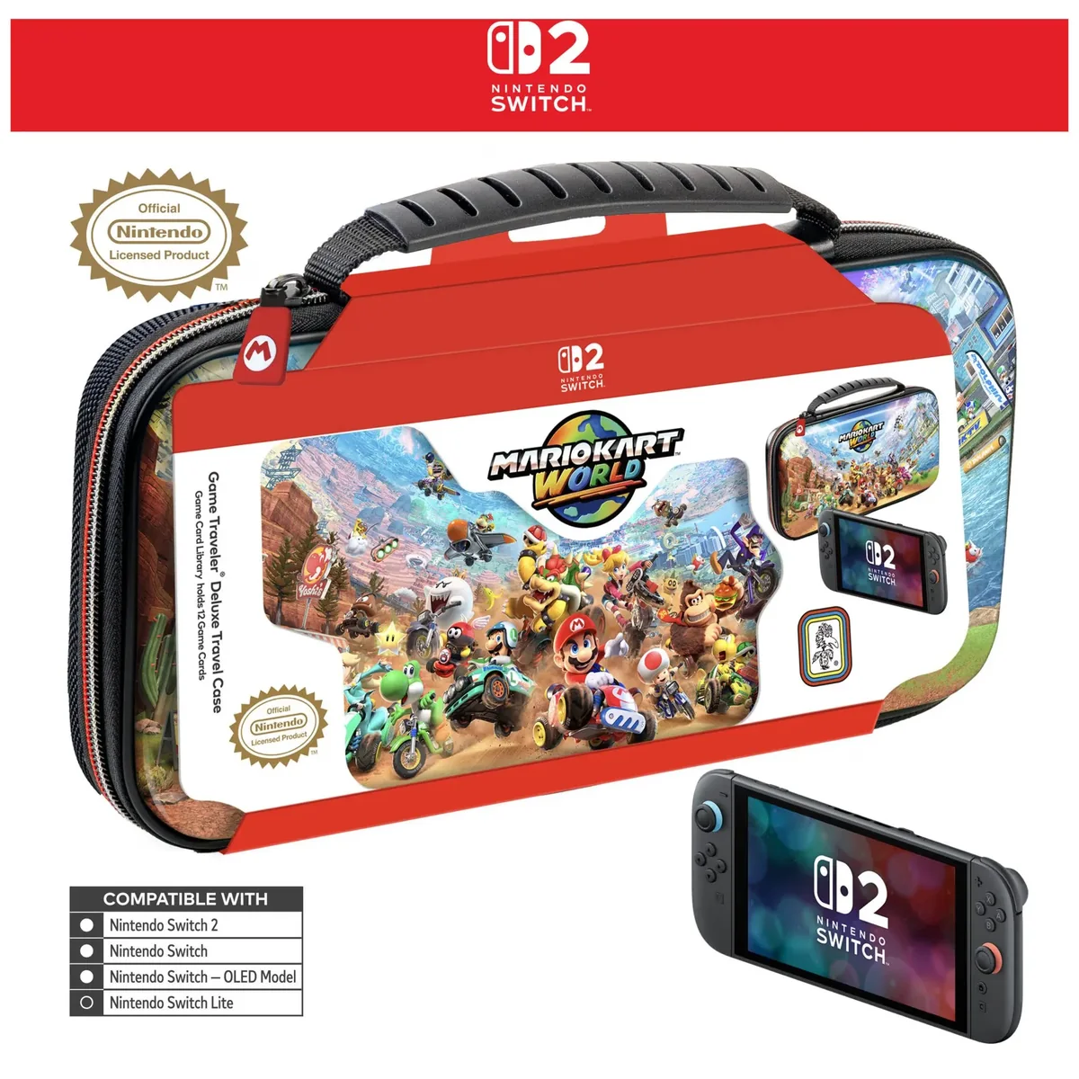 Nintendo NS2 Deluxe Travel Case NS212 (Mario Kart World) - Bag - Nintendo Switch 2
