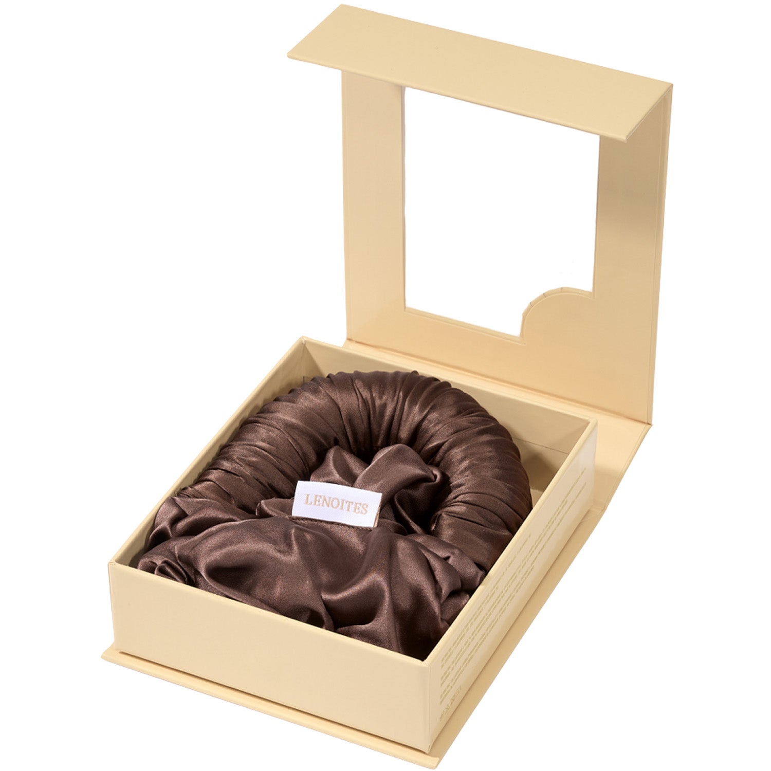 Lenoites Blowout Tie in Mulberry Silk Large Silk Brown - 1 pcs