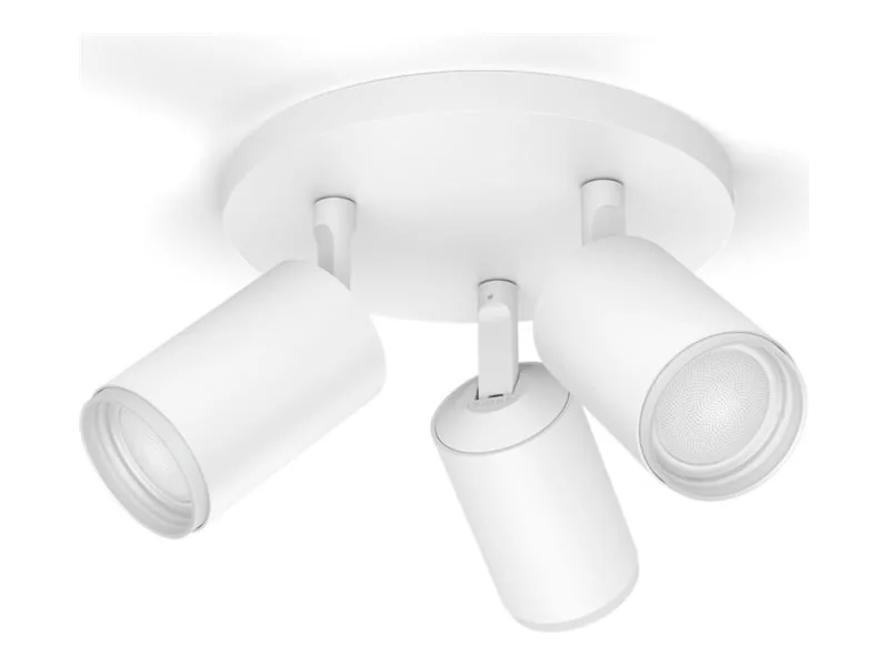 Philips Hue White and Color Ambiance Fugato - Spottivalo - LED-spottilamppu x 3 - GU10 - 4.2 W - luokka E - valkoisen sävyt ja värillinen ympäristövalo - 2000-6500 K - valkoinen