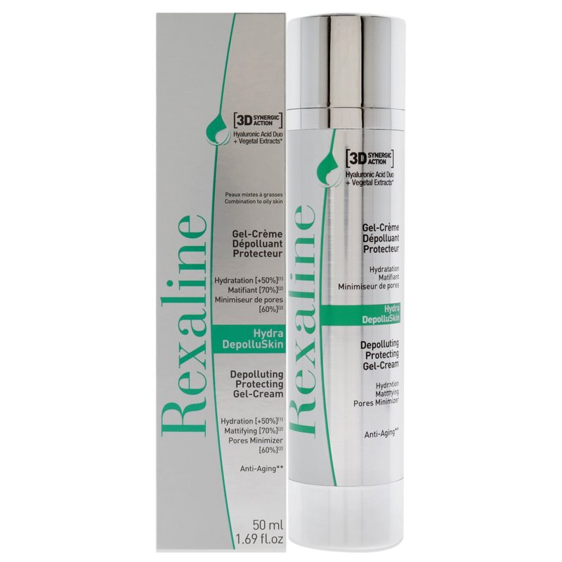 Geeli voide suojaava saastetta vastaan Rexaline Hydra 3D Hydra-DepolluSkin Gel-Cream 50 ml