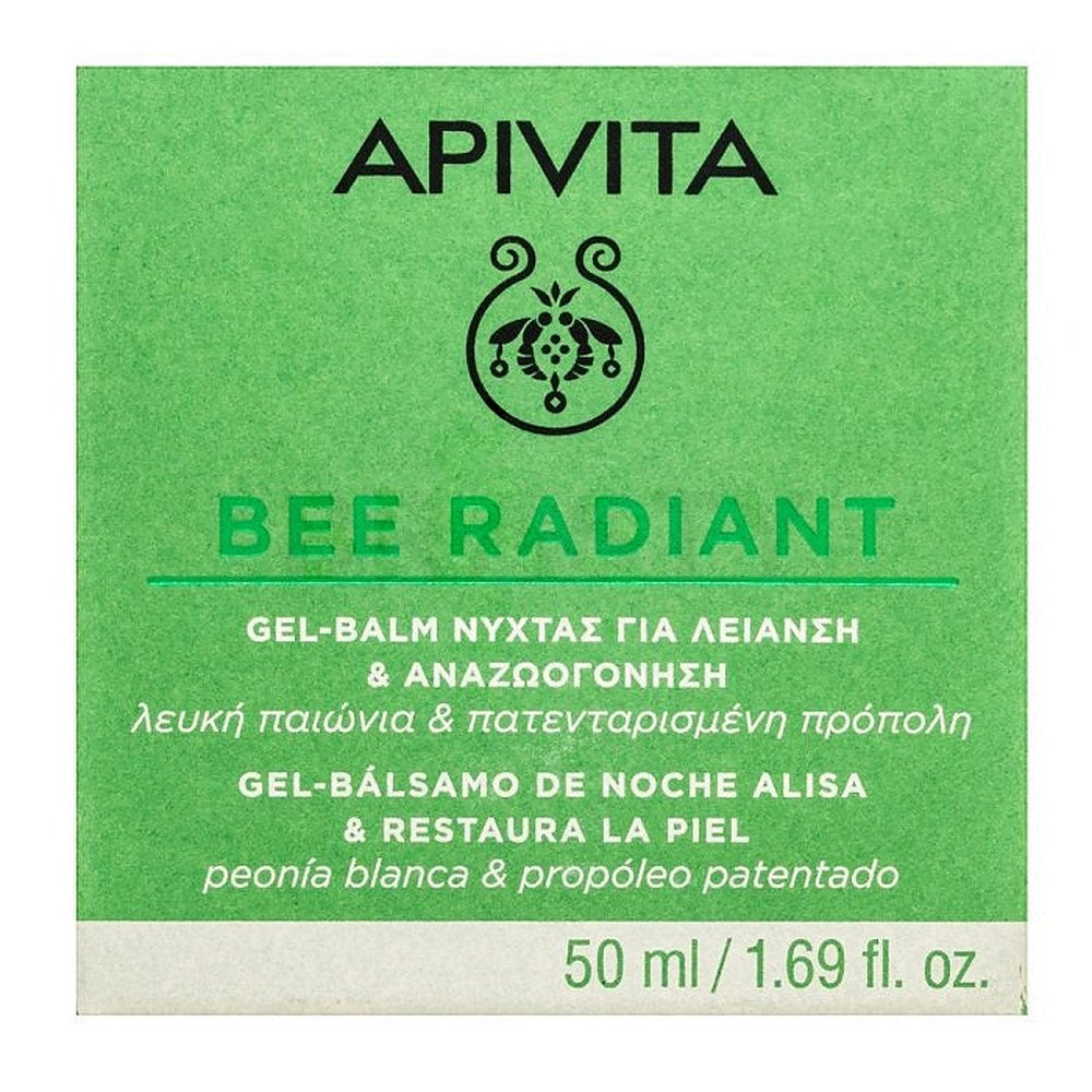 Apivita Bee Radiant puhdistava ja tasoittava yögeeli-balsami 50 ml