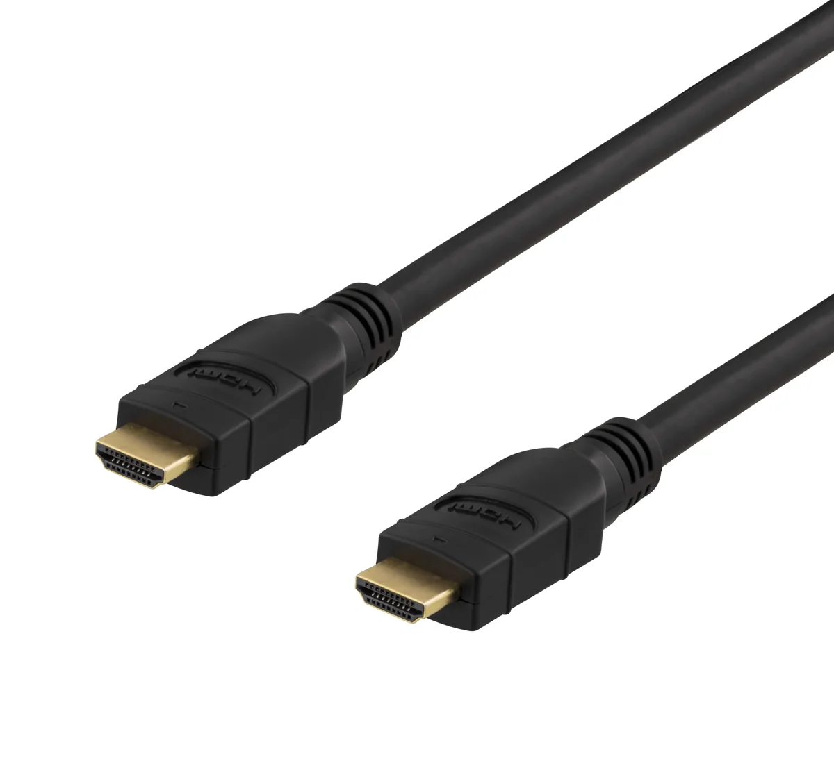 Deltaco PRIME Active HDMI 2.0 -kaapeli, jossa 4K, Ethernet, 20 m, musta